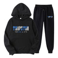 TRAPSTAR LETTER PRINT Men's and Women's Sportswear Brushed Two Piece Loose Hooded Sweater Set