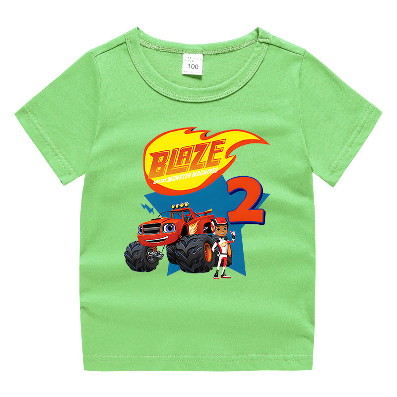 Summer short sleeved T-shirt for boys and girls