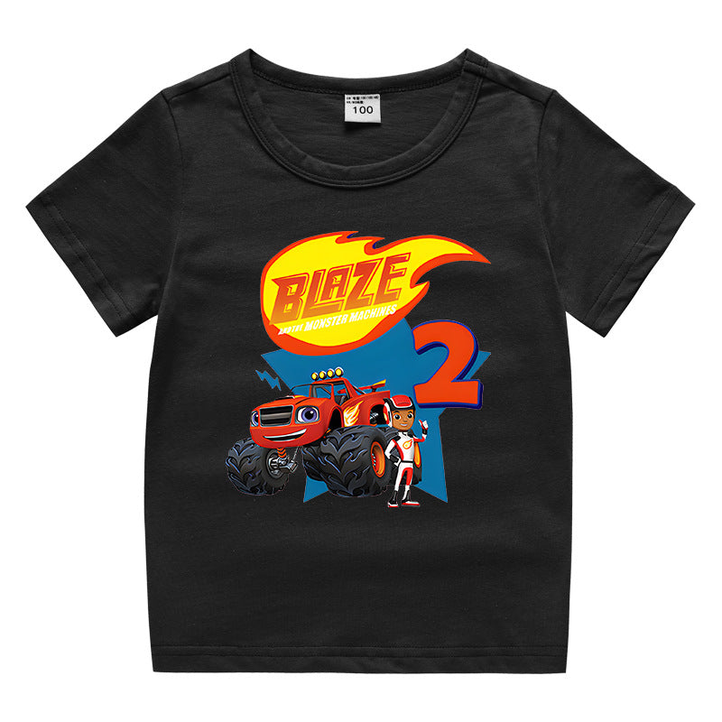 Summer short sleeved T-shirt for boys and girls