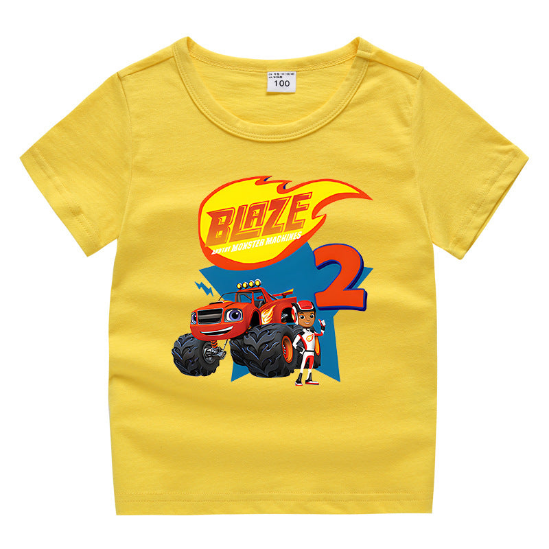 Summer short sleeved T-shirt for boys and girls