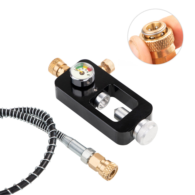 Diving Oxygen Cylinder Charging Valve Scuba Adapter With Meter And Hose