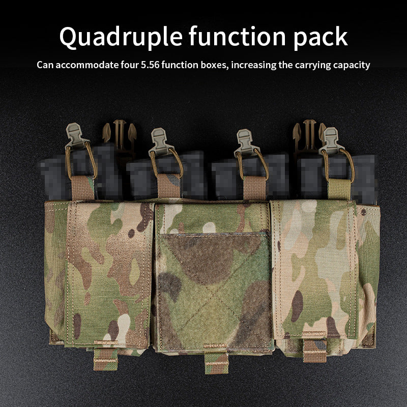 25mm socket quadruple 5.56 camouflage fast panel triple glove bag