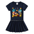 Children's short sleeved dress with half sleeves