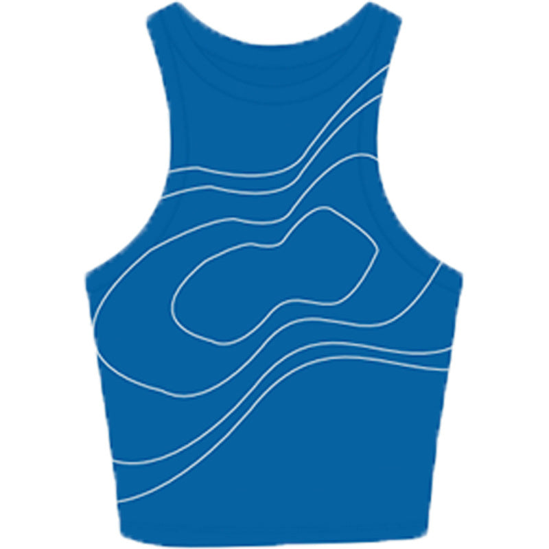 INS New Summer Trendy Fitted Tank Top Y2K Casual Streetwear Versatile Sports Tank Top
