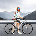 Heavy Duty Front Bicycle Child Seat - Supports 35kg - Adjustable Kids Bike Seat with 3-Point Safety Belt & Non-Slip Pedals