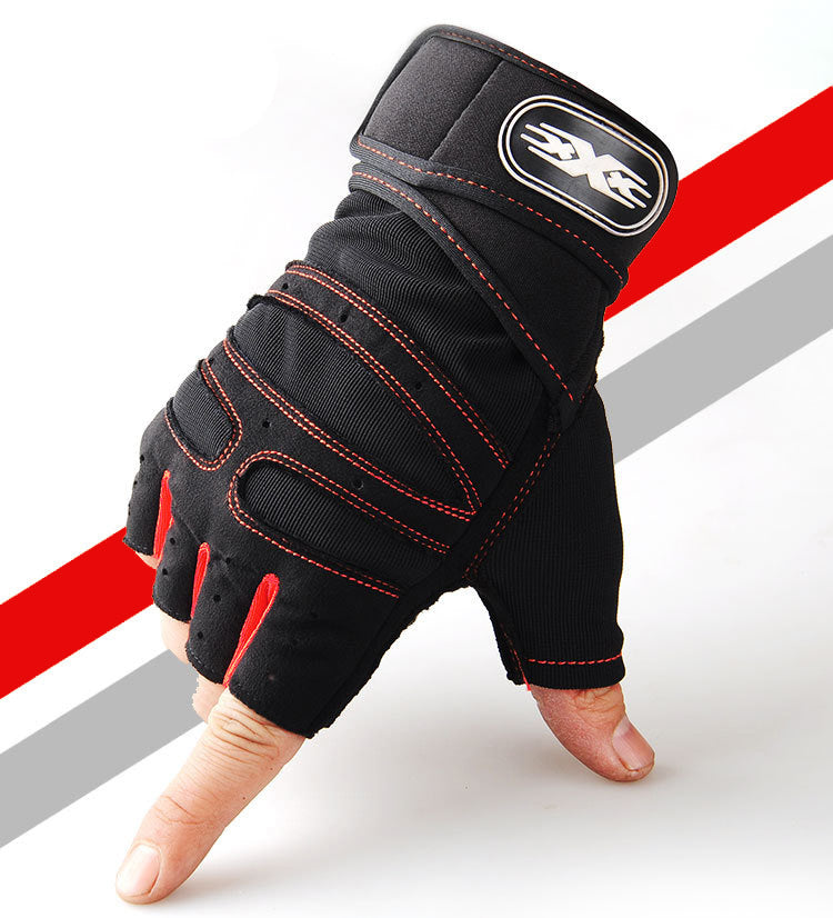 Weight-Lifting Half-Finger Gloves Men's Sports Fitness Equipment Outdoor Cycling Gloves