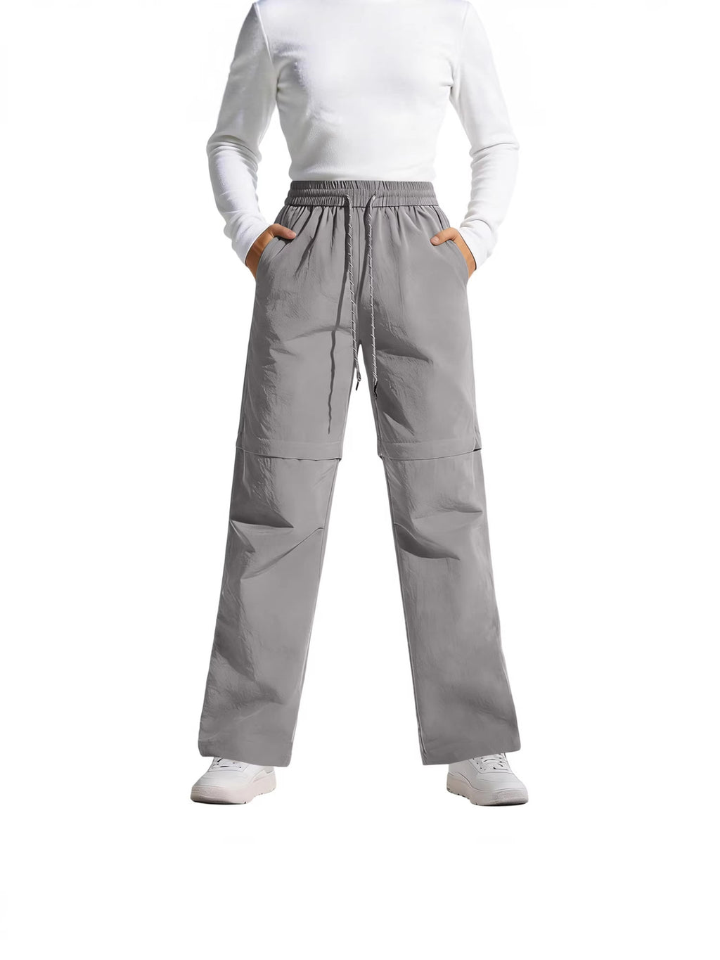 Women's Convertible Hiking Pants - Waterproof Quick-Dry Cargo Trousers with Zip-Off Legs for Camping, Fishing & Travel