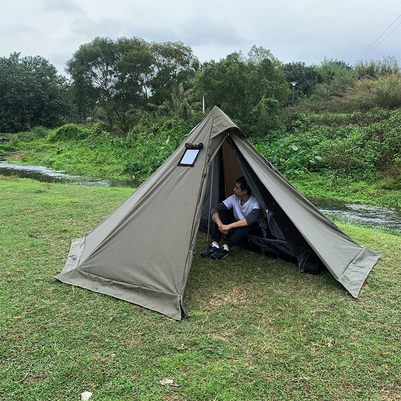 Outdoor Pyramid Tent Flame Retardant Indian Tent