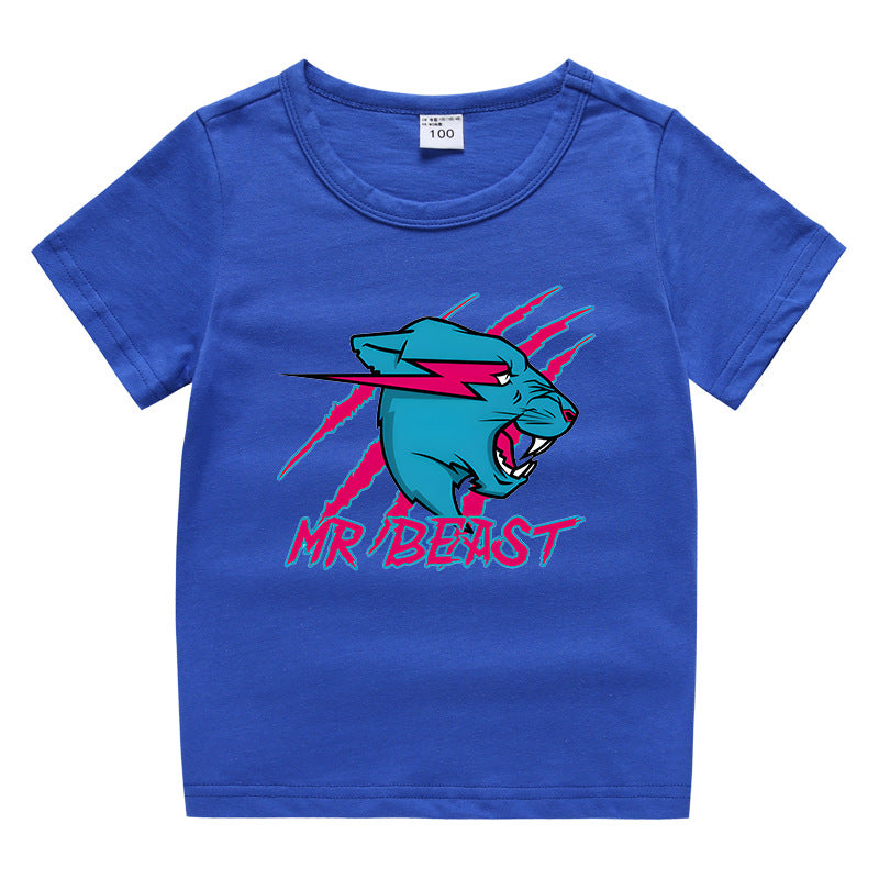 Children's summer short sleeved T-shirt