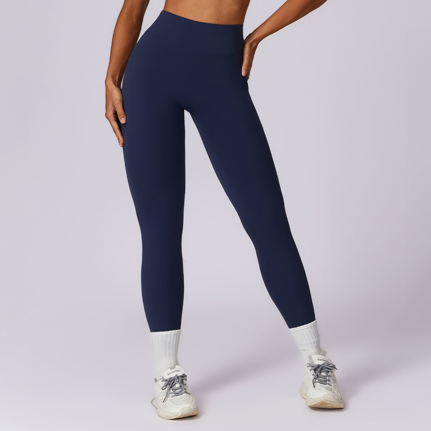 Quick drying tight fitting hip lifting yoga pants high waisted fitness pants for outdoor running exercise